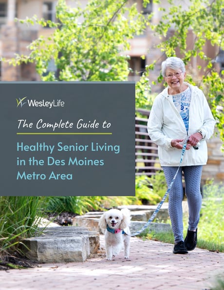 The Complete Guide to Healthy Senior Living in the Des Moines Metro Area cover