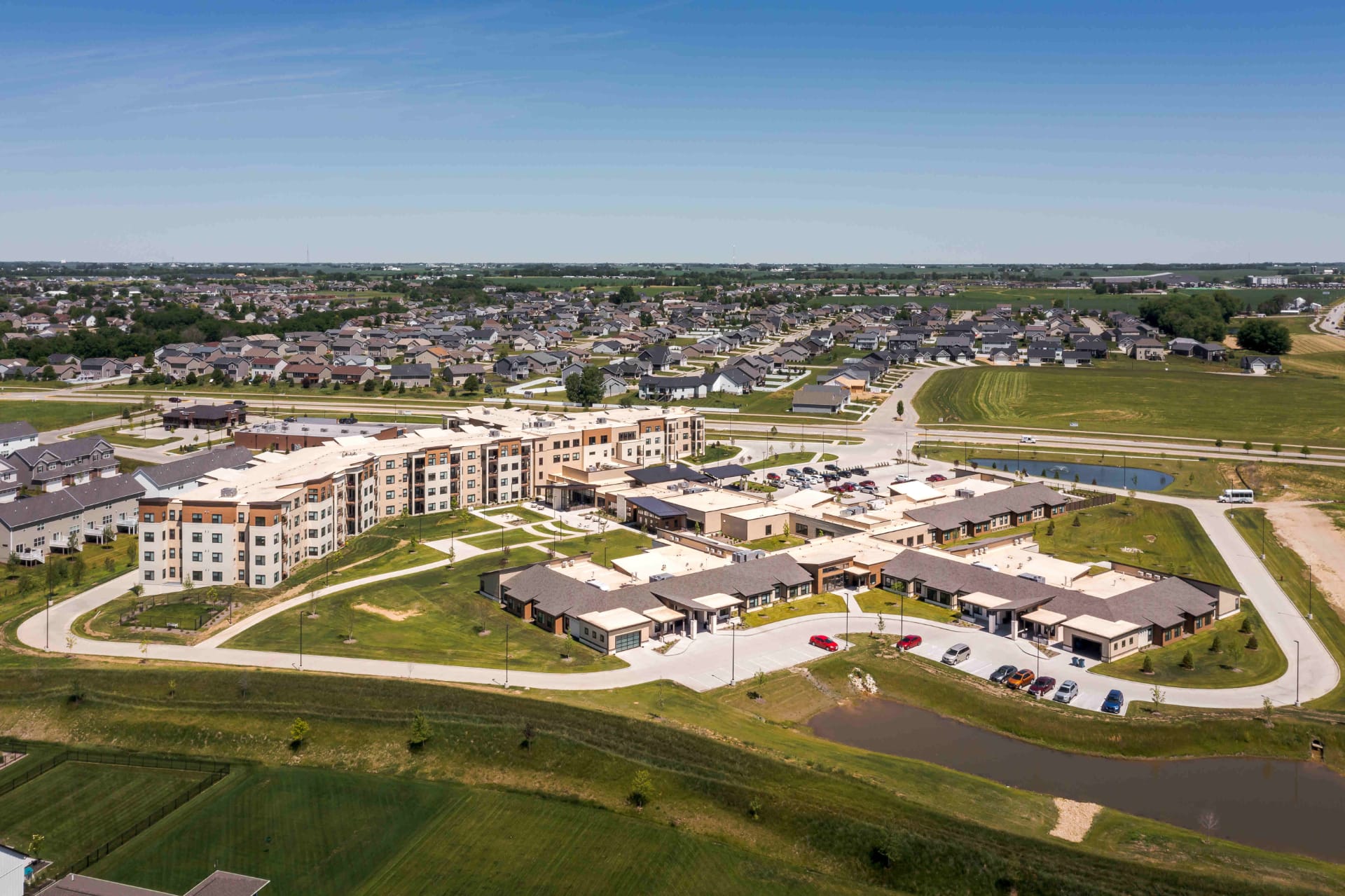 The Summit of Bettendorf overhead shot